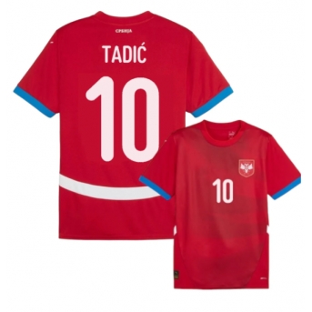 Serbia Dusan Tadic #10 Maglia Gara Casa Repliche Europei 2024